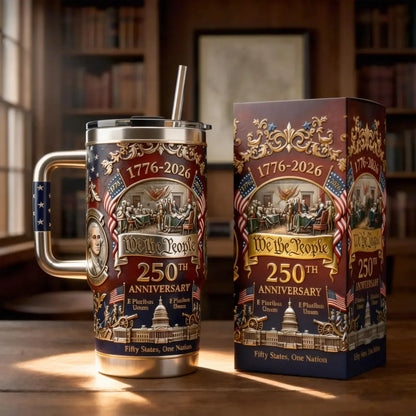 U.S. 250th Anniversary Commemorative Travel Tumbler (1776-2026)