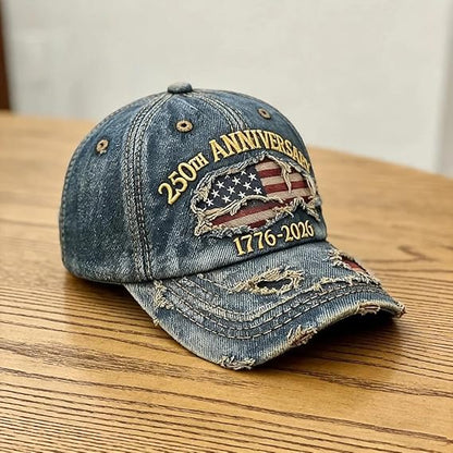 250th Anniversary USA Hat Eagle 250 Year American Anniversary Baseball Cap Adjustable Patriotic Hats