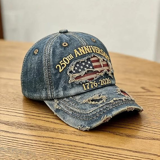 250th Anniversary USA Hat Eagle 250 Year American Anniversary Baseball Cap Adjustable Patriotic Hats