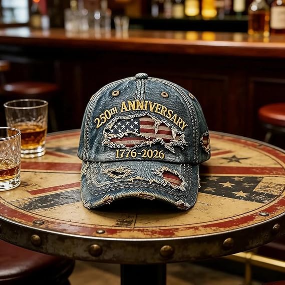 250th Anniversary USA Hat Eagle 250 Year American Anniversary Baseball Cap Adjustable Patriotic Hats