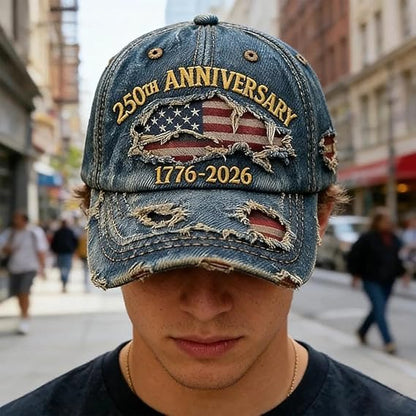 250th Anniversary USA Hat Eagle 250 Year American Anniversary Baseball Cap Adjustable Patriotic Hats