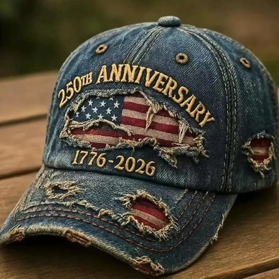 250th Anniversary USA Hat Eagle 250 Year American Anniversary Baseball Cap Adjustable Patriotic Hats