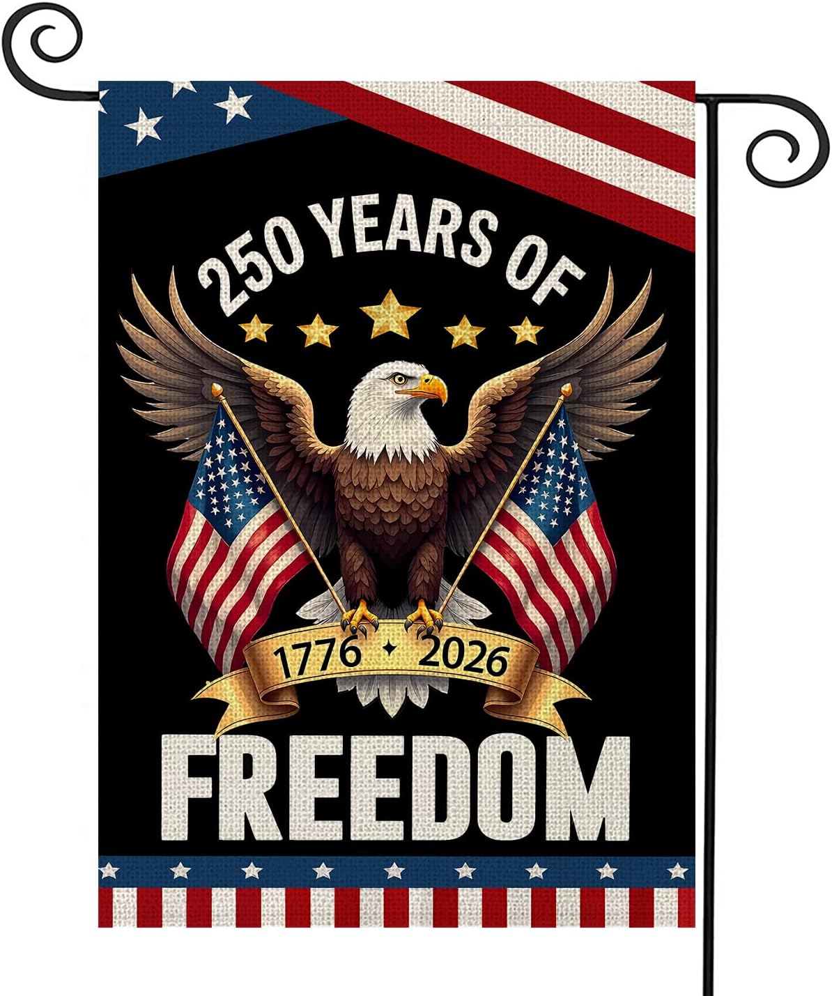 250 Years America Garden Flag
