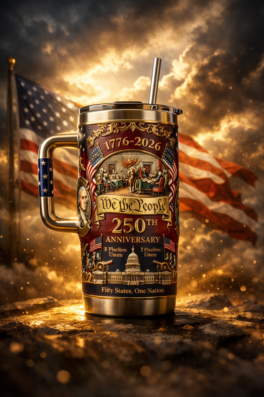 U.S. 250th Anniversary Commemorative Travel Tumbler (1776-2026)